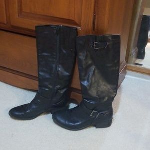 Tall black boots